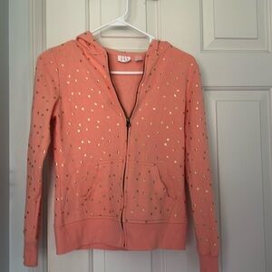 Pink Jacket with Gold Hearts